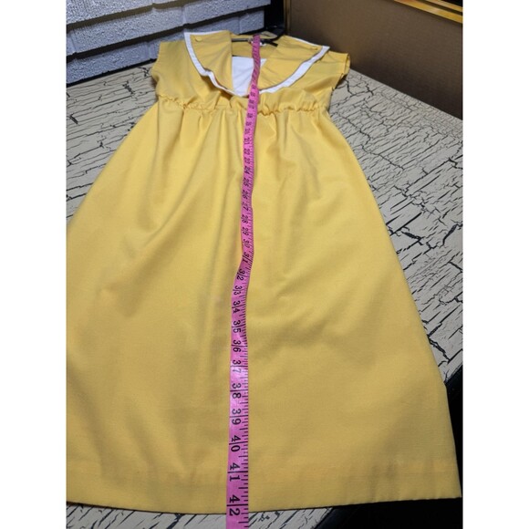 Vintage Jerell of Texas Spring Dress Yellow & White Ladies Size 7 MCM - Picture 2 of 12